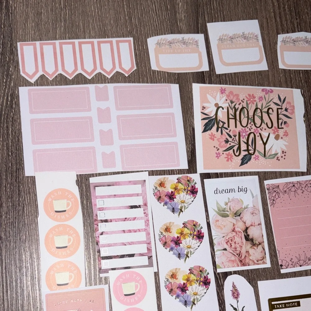 ❤️$3 Feminine Florals Not So Mystery Happy Planner Sticker Set